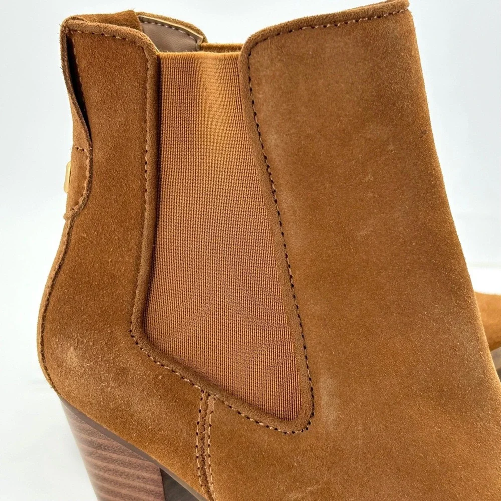 Aerosoles Size 6.5 Lido Brown Suede Leather Ankle Boot Heels‎ Women's